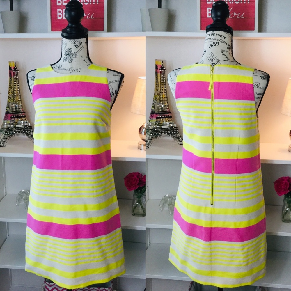 Ann Taylor Loft, Pink/Yellow Summer Dress